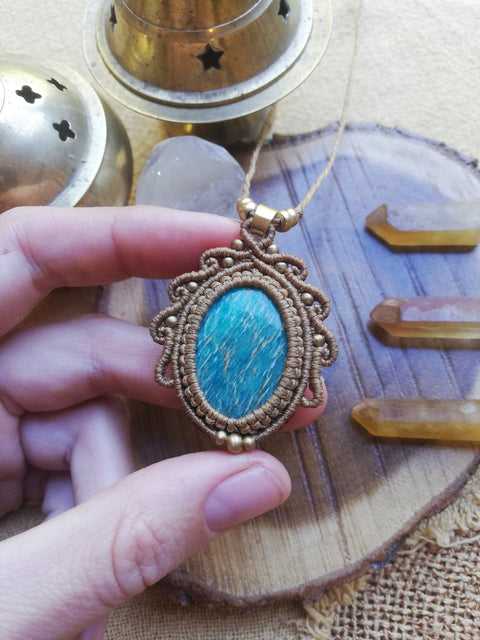 Amazonite Pendant Necklace by Autumn Essence