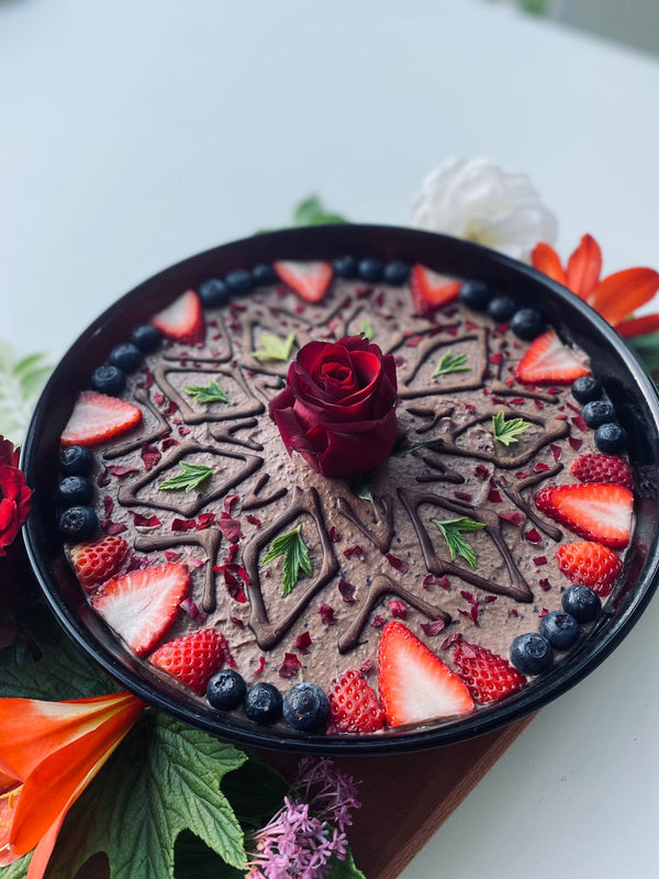Chocolate Blueberry Ice-Cream Cake